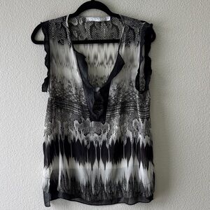 Lola & Sophie Silk Blouse Size Small EUC